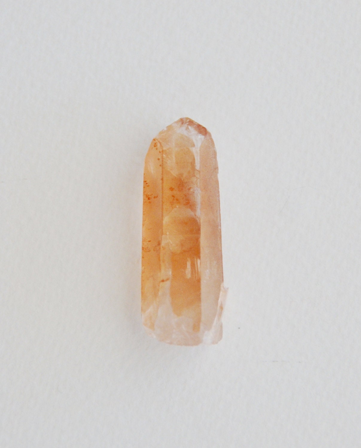 tangerine quartz point specimen from brazil (1 pc)
