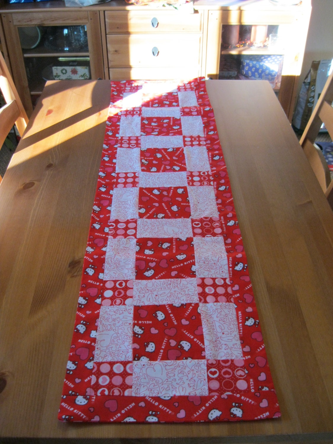 Valentine's Day Hello Kitty Table Runner