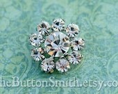 Rhinestone Buttons "Sophia" (23mm) RS-016 - 5 piece set