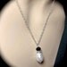 Pearl necklace and earring set - Stunning Black Tie Pearl set - Sterling Silver - Dramatic and VERY Sharp - Bridal jewelry -