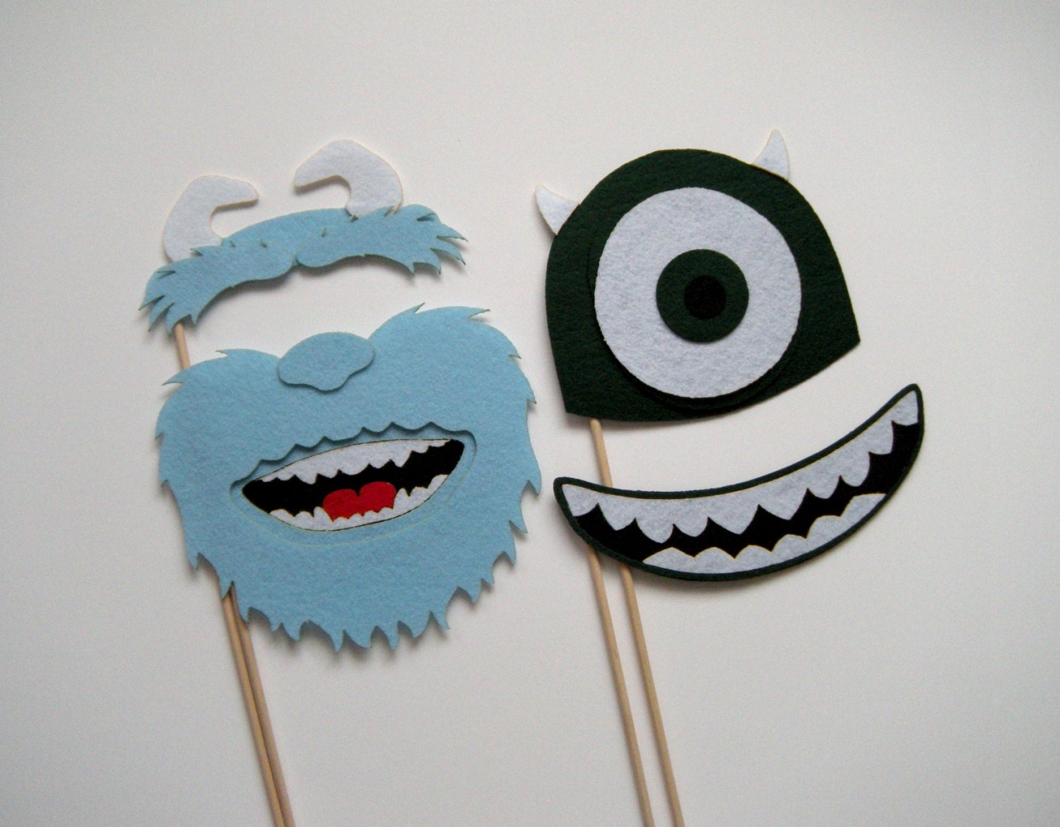 Monsters Inc. Photo booth props props on a stick
