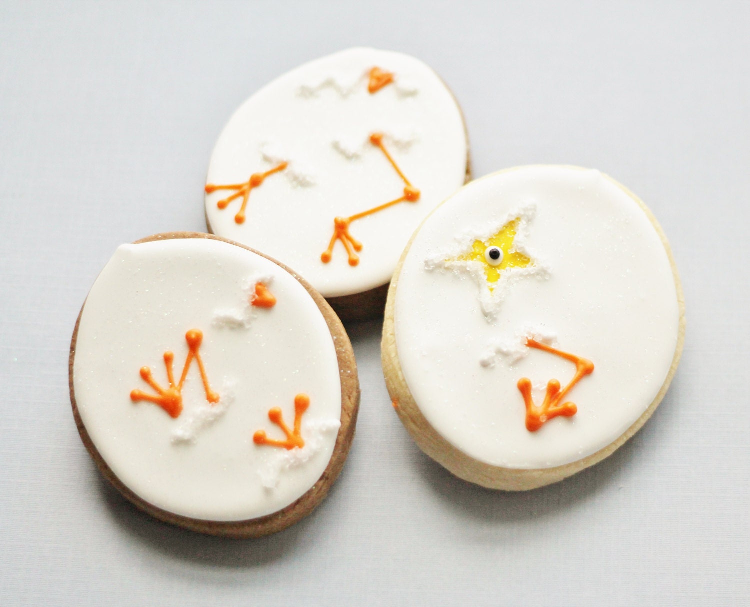 Hatching Egg Decorated Sugar Cookies - Chick - Duckling - Spring favors