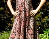 Chain Stitched Indian Cotton New Sleeveless Maxi Dress