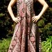 Chain Stitched Indian Cotton New Sleeveless Maxi Dress