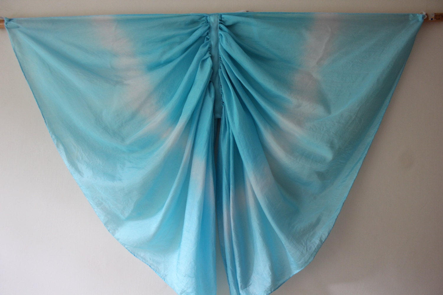 Silk Butterfly Wings Costume, Fairy Wings in Blue Tones