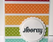 Handmade "Hooray" Card