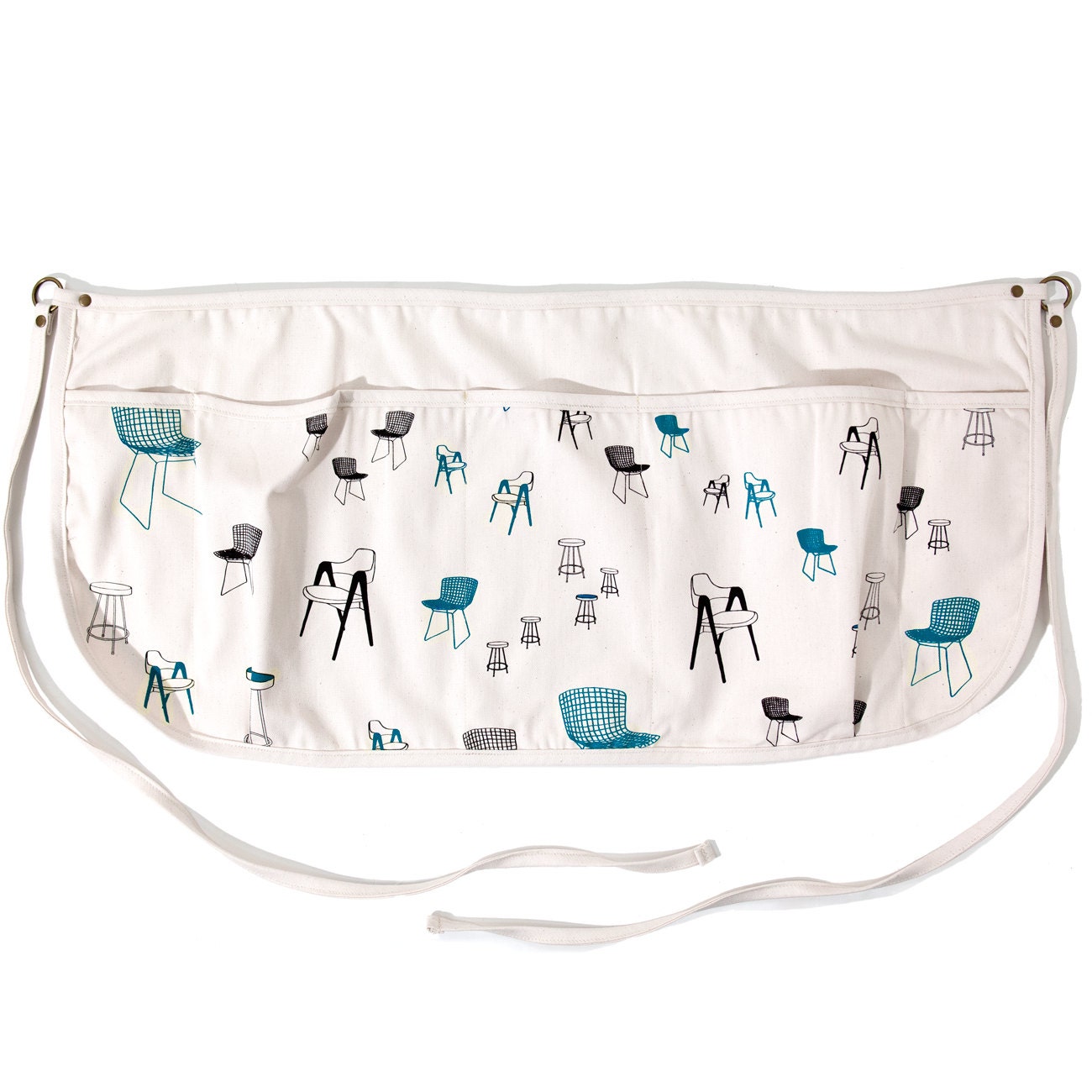 Organic Chairs Apron - Natural with Jade