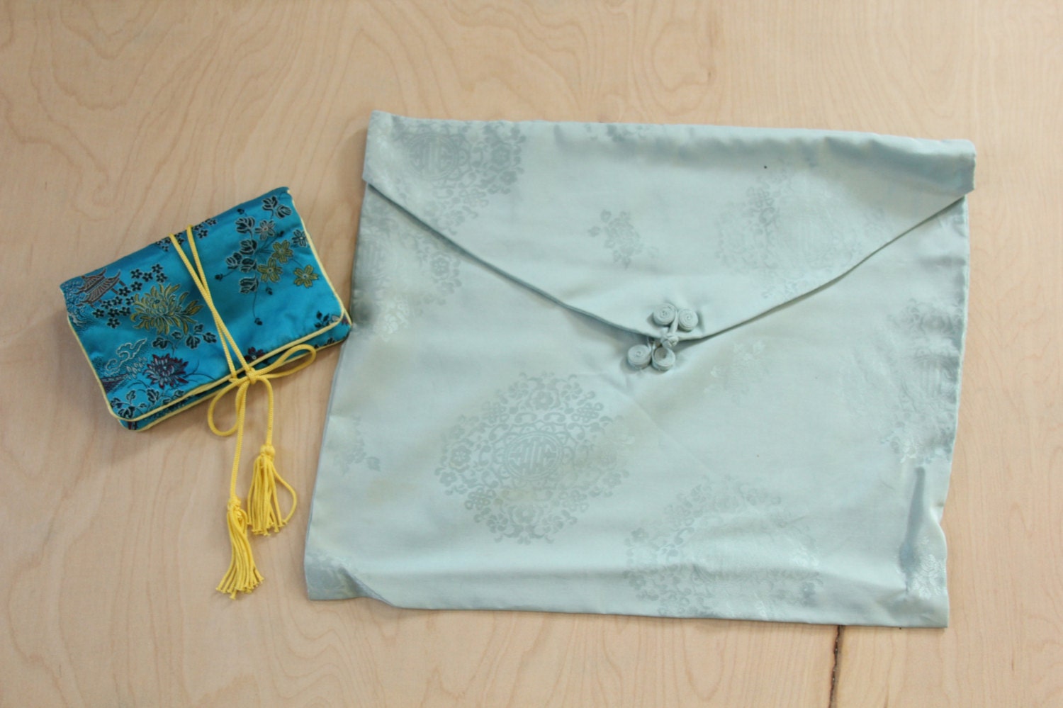Vintage Oriental Inspired Lingerie Bag and Jewelry Bag