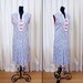 1920's Dress // Bright Floral Novelty Print Cotton With Red Bows