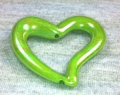 10 Peces lot Acrylic AB Style Heart Beads (Green)  Jewelry Making Bead Supplies Crafts - KarPenaEnterprises