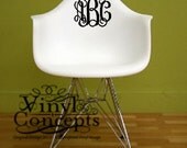 5"  Vine Monogram Decal - Vinyl Wall Art