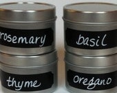 Vinyl Chalkboard Ticket Shape Labels 1" x 3" for Spice Jars File Folders Organization Kitchen Pantry Chalk Label