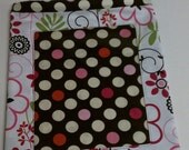 Polka Dots and Flowers EZ Find Reversible Car Storage Bag (Black, Red, Pink, and White)