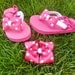 Miss Mouse flip flops and matching bow-toddler big girl birthday party favors-disney inspired and sandals and hair accrssories