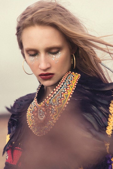 Tribal Feather Neck Piece