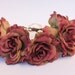 Romantic rose flower crown