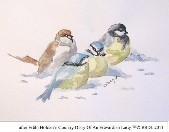 Birds in Winter Greeting Cards