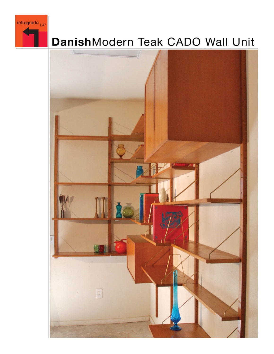 Mid Century Teak Cado Wall Unit
