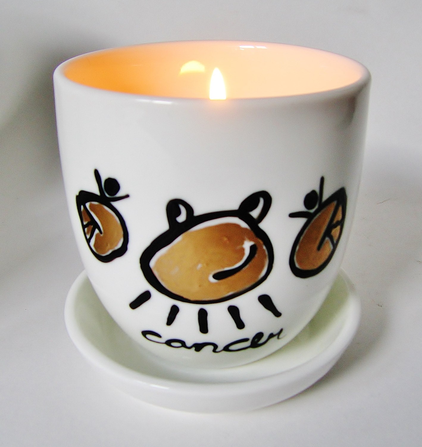 Zodiac Birthday Candle Cancer Personalized Scented Candle