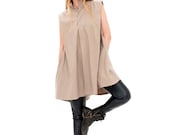 Women blazer, sleeveless top, oversized vest