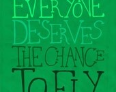 Defying Gravity from Wicked - 4x6 inch Matte Photographic Lyrical Print