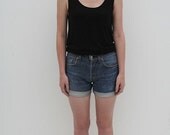Vintage Levi 502  Turn Up Jeans Shorts