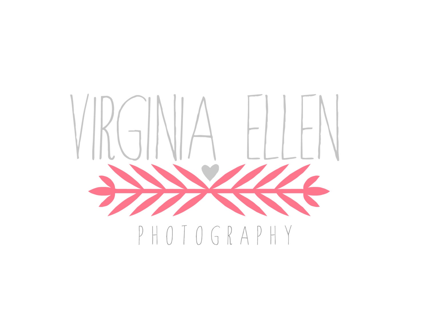Custom Logo Design Premade Logo with Watermark with Arrow and Handwritten Text