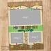 Printable Photo Christmas Card, Burlap Lights Design