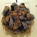 Old rugged cross burlap wreath