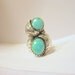 Vintage Turquoise Sterling Silver Southwest Ring 5.5