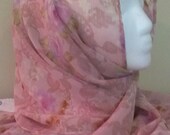 Delicate Pink Roses Scarf