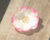 Pink and White Flower Hair Clip, Flower Hair Accessory, Spring Flower, made by Maria Sunshine