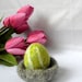 Easter Egg Ornament/ Easter toy/ Felted wool egg /eco friendly gift / handmade felt decoration in pastel colours