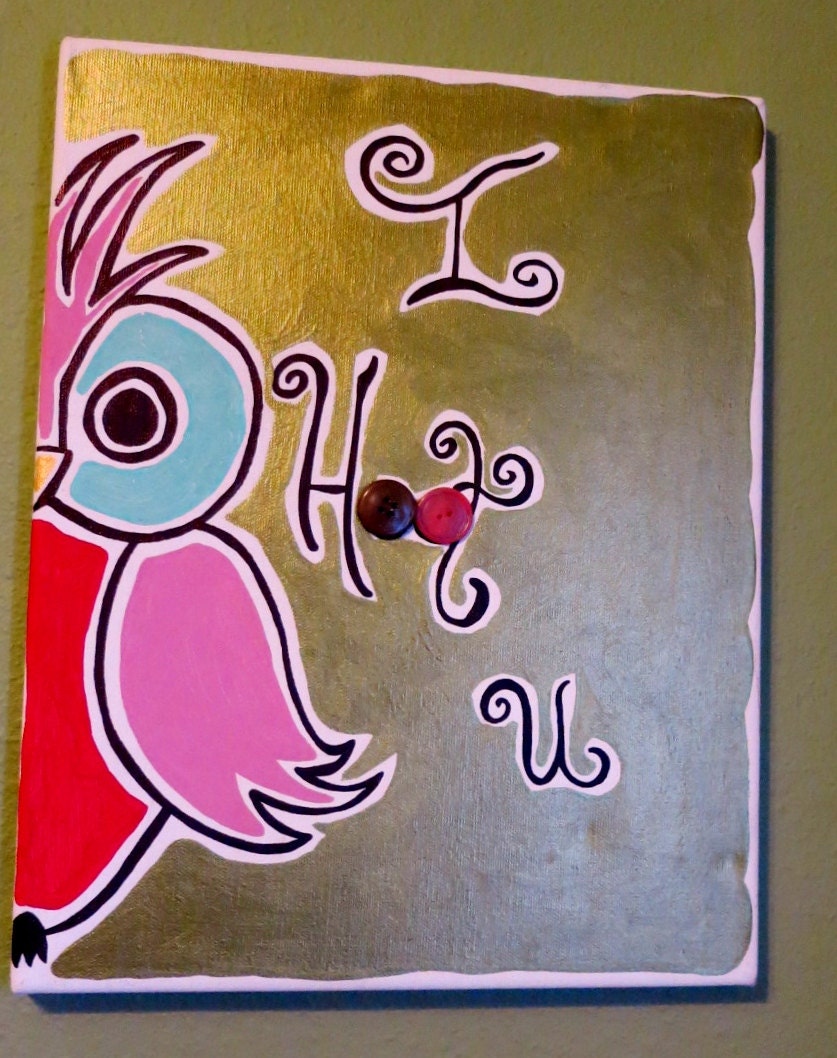 Hootie Love: Owl Wall Hanging