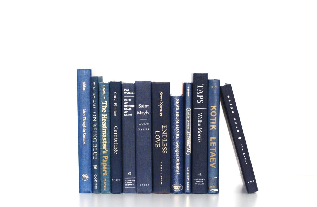 The Blues 12 Book Collection Interior Design Vintage Book Decor