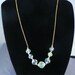 Vintage LAGUNA AB Crystal & Gold Chain Choker, Old New Stock