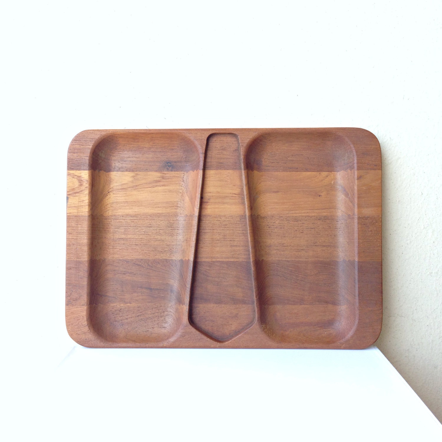 Vintage Teak Serving Tray - Neiman Marcus, Made in Denmark