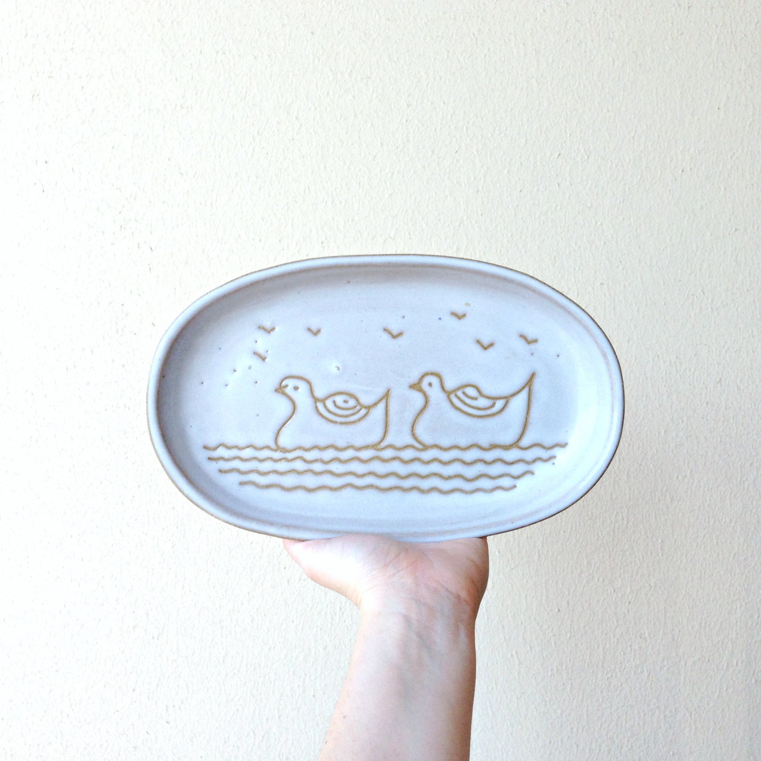 Vintage Marshall Studios Tray - P137, Incised Decoration