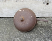 Antique Cast Iron Bell Boxing or Fire Bell Rusted Metal