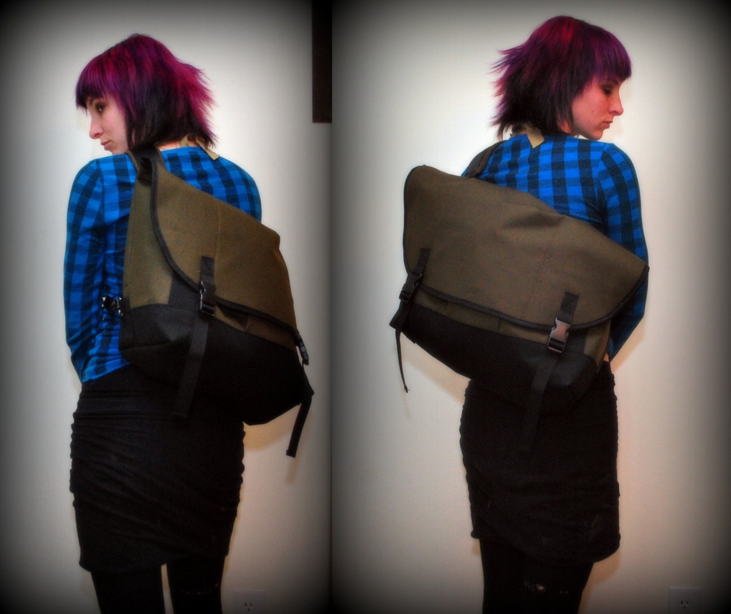Waterproof Bike messenger bag , cordura, medium, durable single strap bag