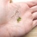 CLEARANCE SALE Peridot Drop Earrings . Sterling Silver