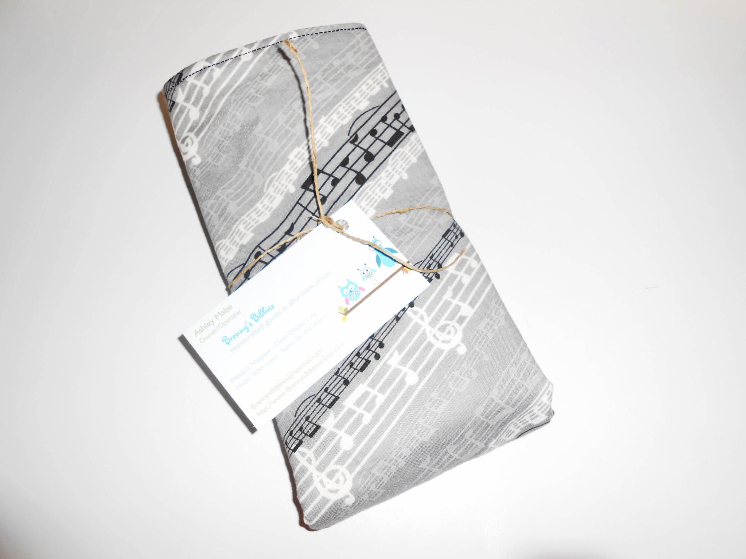 Musical Notes Burp Cloth