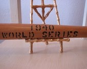 1940 World Series Mini Baseball Bat/Advertisement