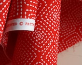 Square Stitch in Red by Patty Young from the Textured Basics Collection - Michael Miller Fabrics - ONE FAT QUARTER Cut