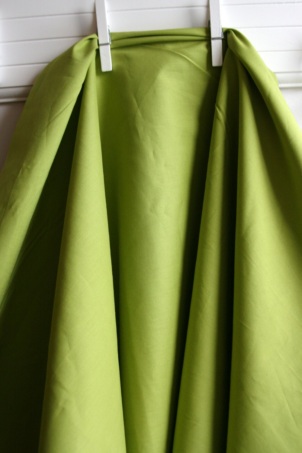 Organic Mod Solid in Grass From Birch Fabrics - ONE HALF YARD