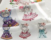 Wedding Cat Cotton Linen Fabric Kids Fabric Curtain Quilting Bags Fabric- One panel 140x40cm f005