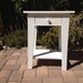 Shabby Chic Country Pine Nightstand/ Side Table with Drawer and Shelf