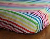 Rainbow, Multicolored, Stripe, Custom Changing Pad Cover,  changing table, Diaper Pad Cover, Girl, Boy