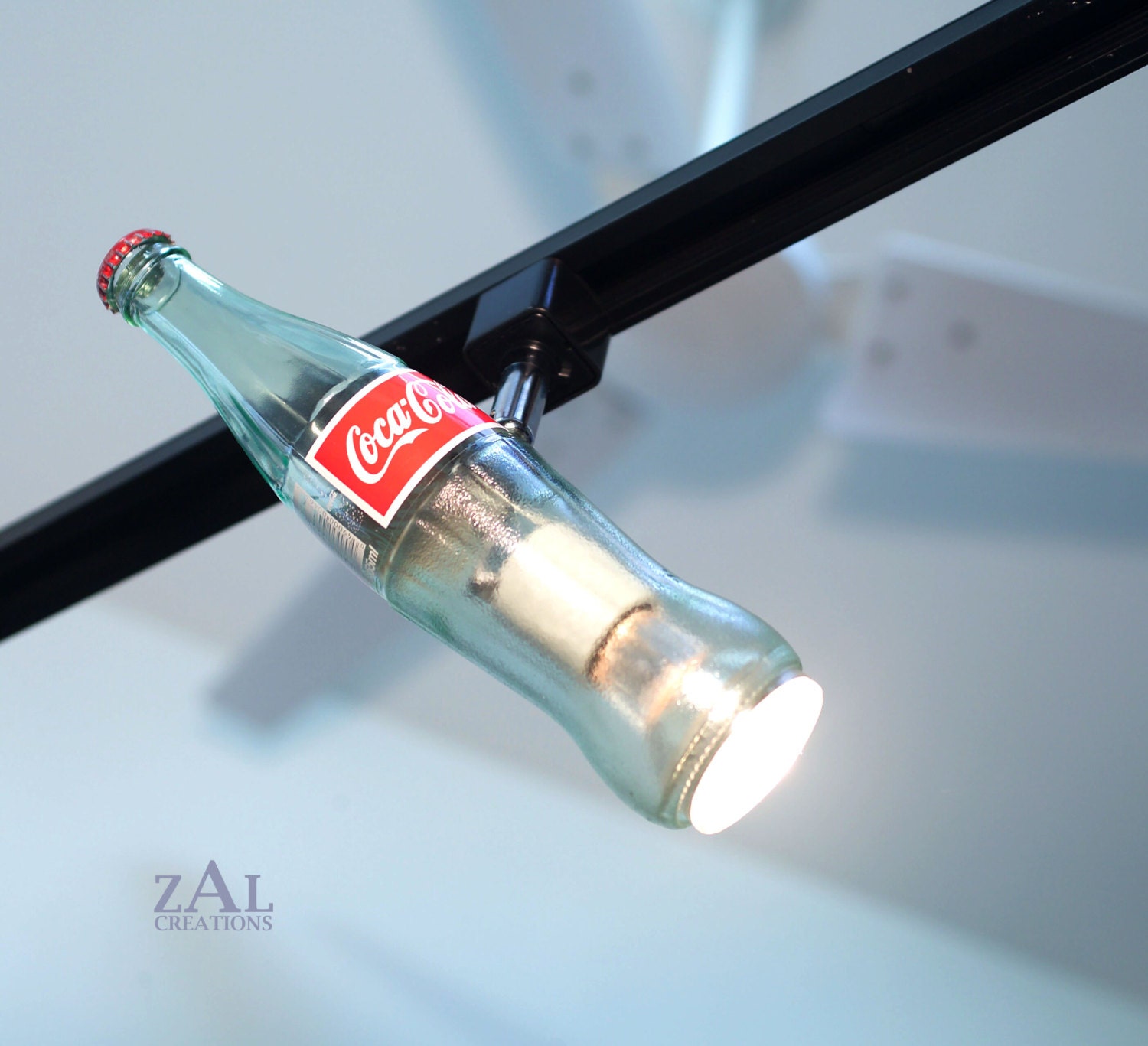 Soda bottle Track light / Track head.