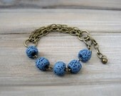 Blue Multi Chain Bracelet